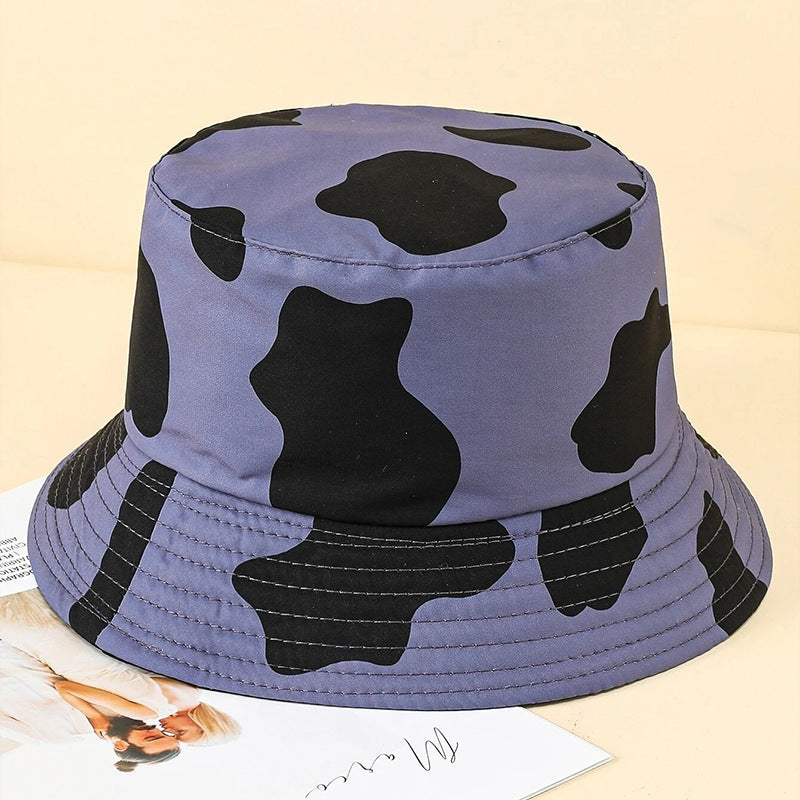 Wholesale Bucket Hat Cow Print Double Sided Casual Hat ACC-HT-DaQi007