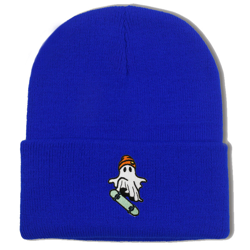 Wholesale Skateboarding Devil Embroidered Knitted Hat