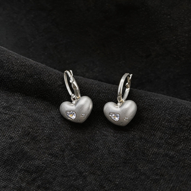 Wholesale 18K Gold Plated Zircon Heart Ear Cuff Stylish Jewelry Accessory Boutique Resale
