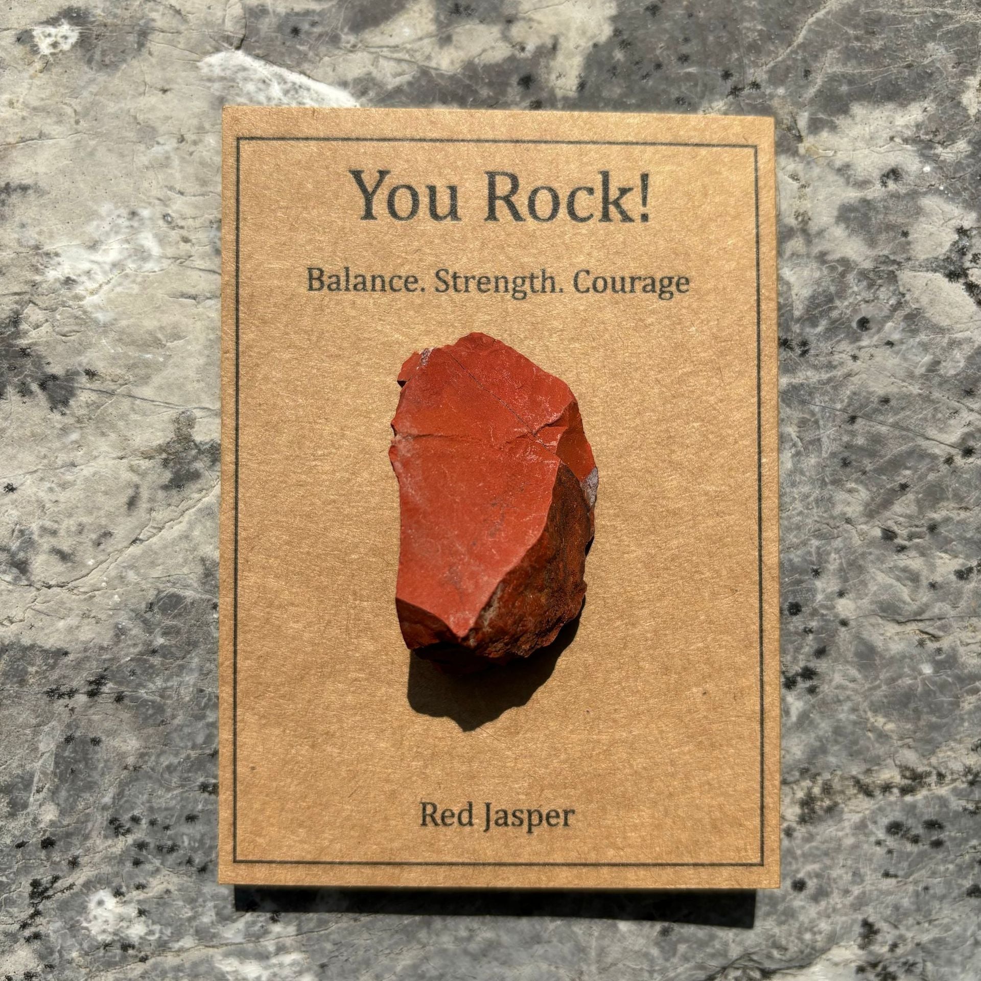 Wholesale Natural Raw Stone Crystal Healing Cards ACC-CS-RongGuan001