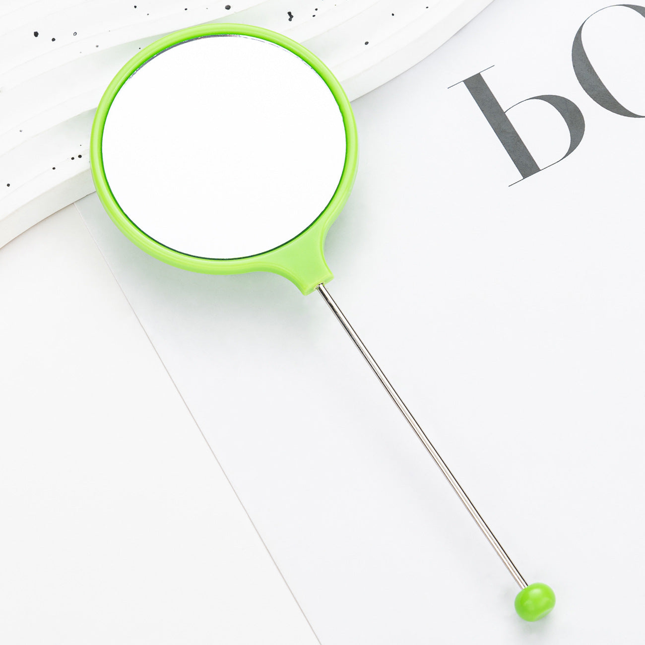 Wholesale DIY Beadable Handheld Mirrors Mini Round for DIY Beaded Crafts