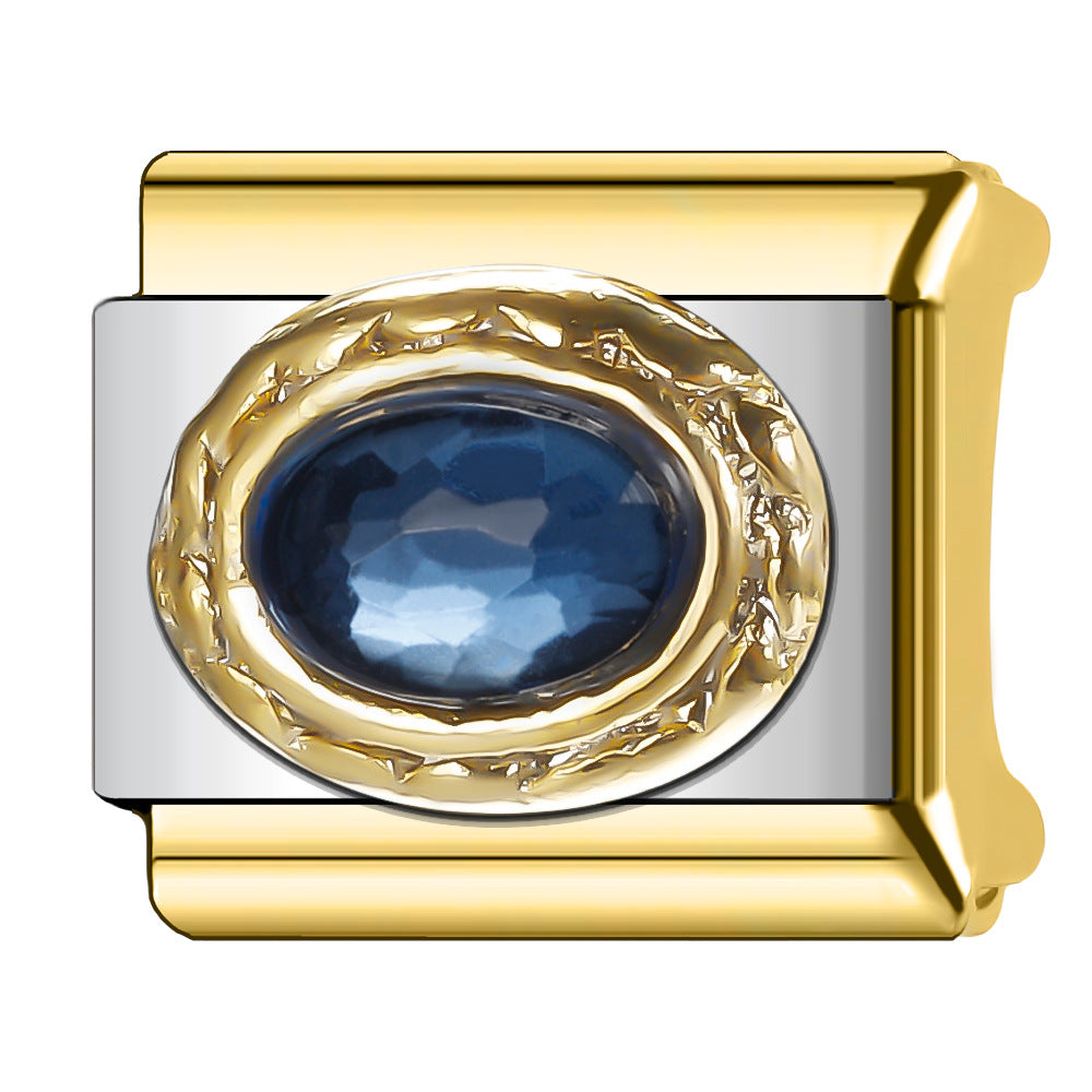 Bracelet de charme italien en gros 9 mm DIY SPLICAGE DIAMOND GYPSOPHILA Série Bracelet de bracelet composable en acier inoxydable