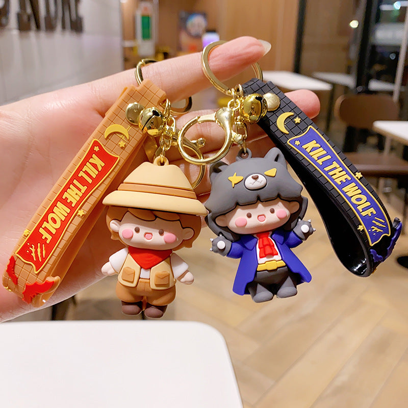 Wholesale Creative  Keychain Chain Cartoon Doll Bag Car Pendant