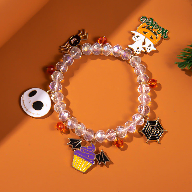 Wholesale  Funny Ghost Pumpkin Bracelet Alloy Electroplating Party Jewelry