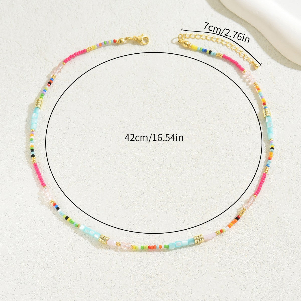 Wholesale  Color Crystal Beads Long Necklace