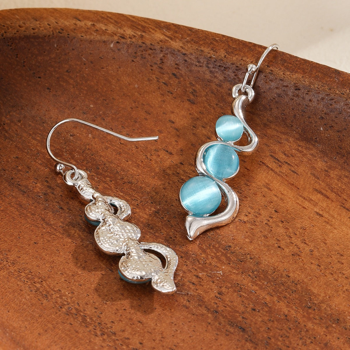 Wholesale  Bohemian Creative Curve Wave Earrings