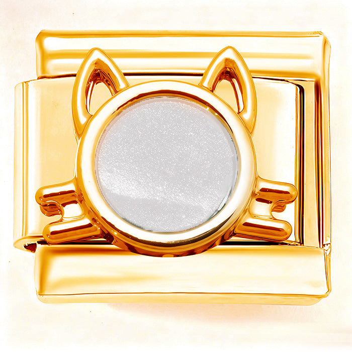 Wholesale Italian modular  DIYsingle color high gloss sparkly bracelet