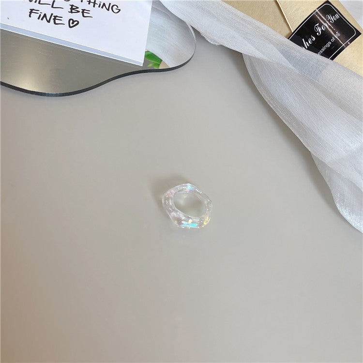 Wholesale Blue Beaded  Flower Ring