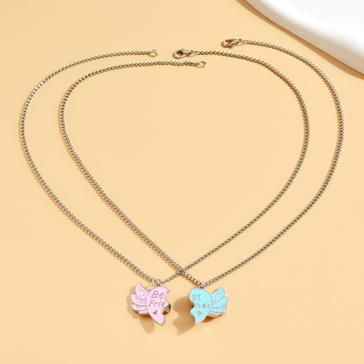 Wholesale  angel wings love necklace cartoon necklace