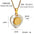 Wholesale 18K gold heart shell titanium steel pendant necklaces