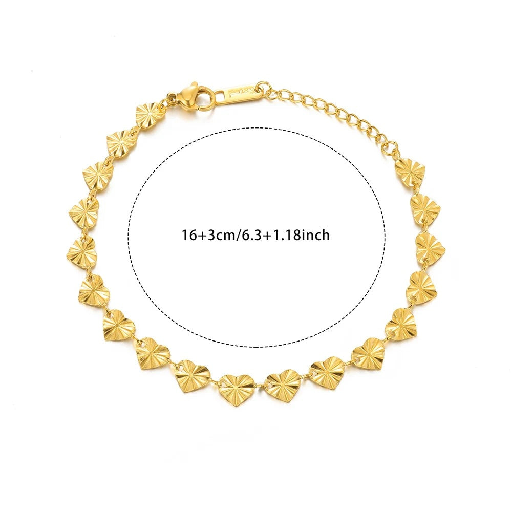 Wholesale Stainless Steel 18k Gold Plated Star Birthstone Bracelet Women' s Jewelry Gift