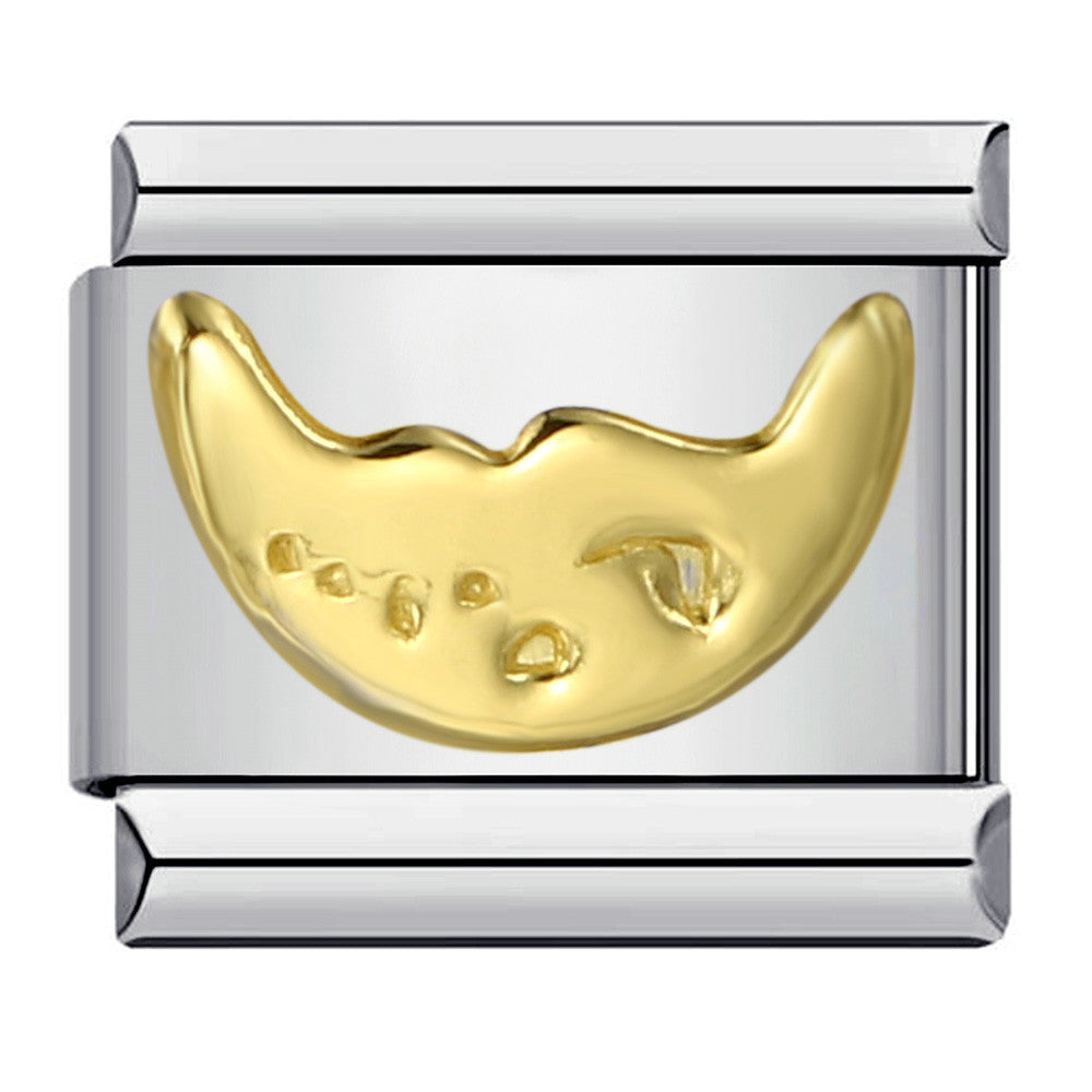 Wholesale Italian Charm Bracelet Gold Plated Stamping Pattern Stainless Steel Composable Bracelet