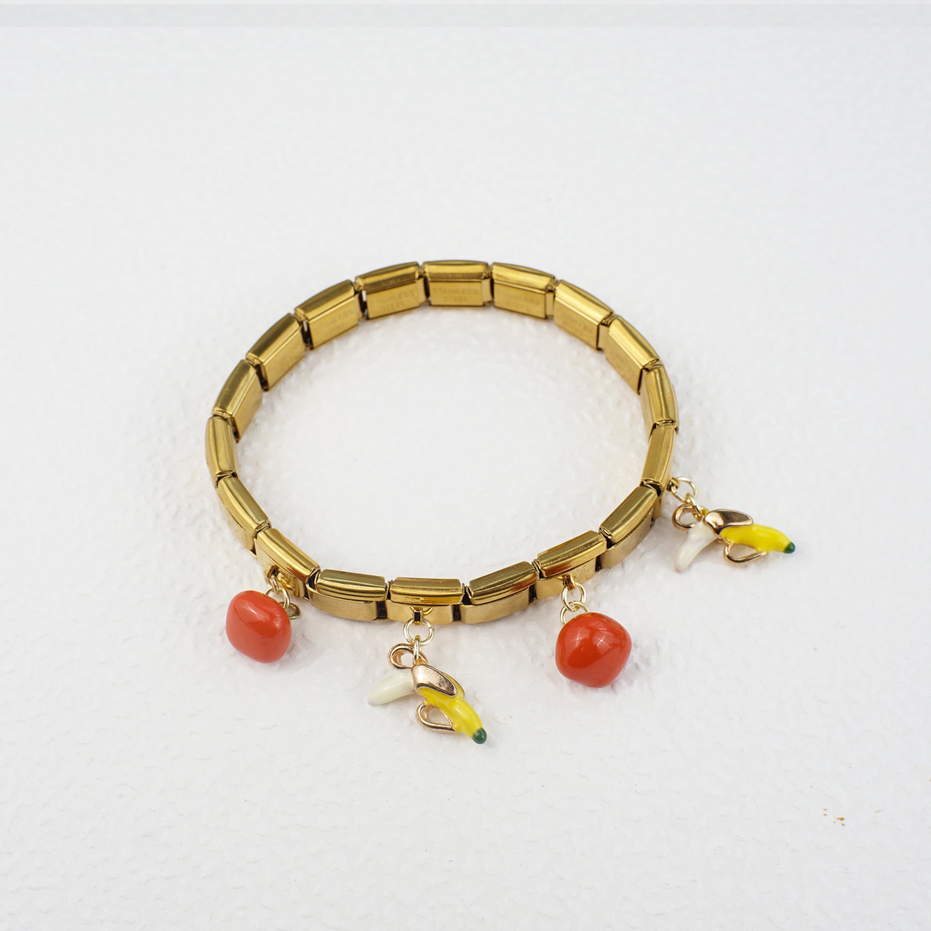 Wholesale 5pcs/   pack Single Section Creative Stainless Steel Composable Bracelet