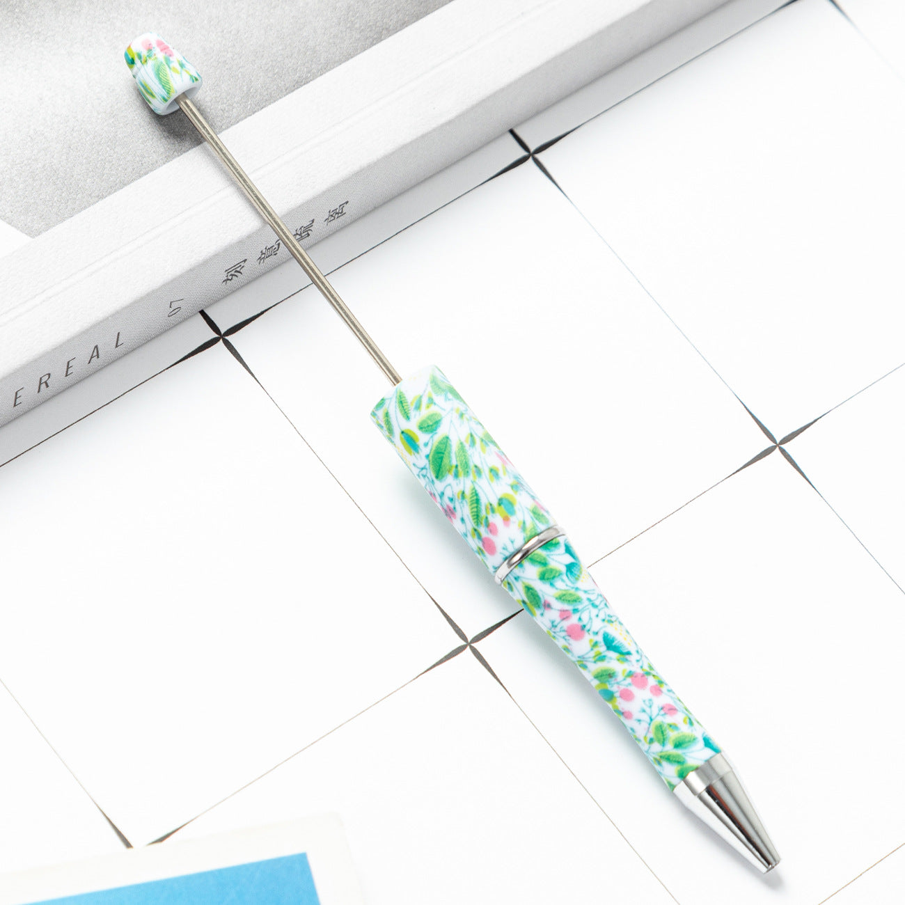 Wholesale Beadable Pens Cow Print Leopard Print Christmas Plastic Pen DIY for Beaded