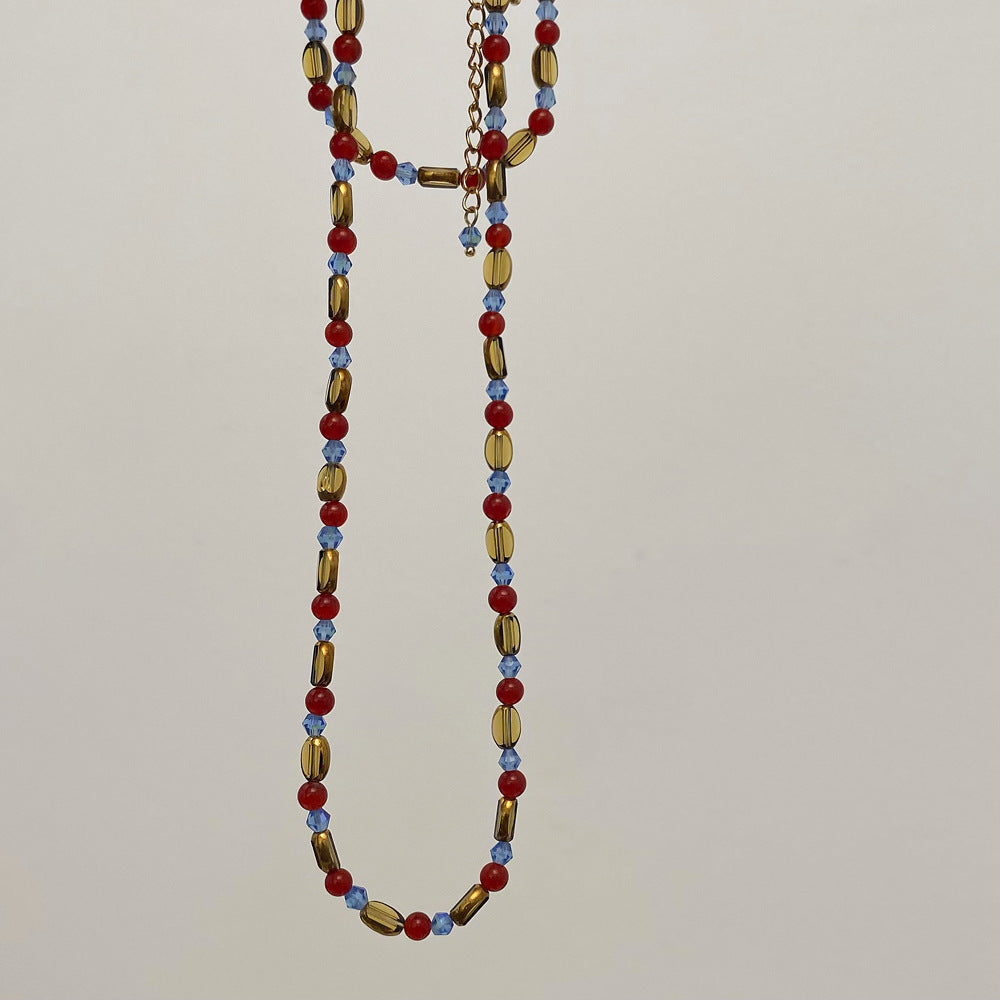 Wholesale  Red Agate Dopamine Necklace  Jewelry