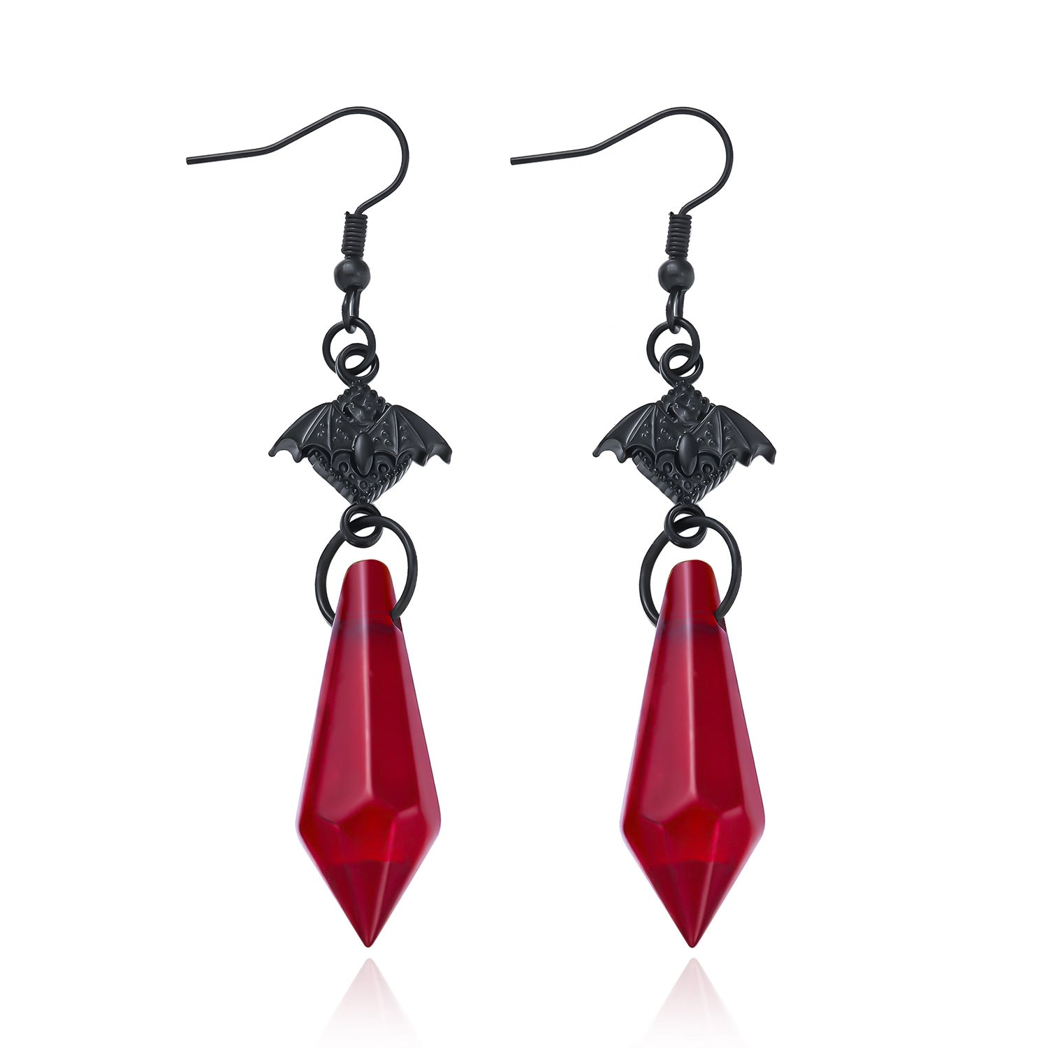 Wholesale Alloy Gothic Bat Pendant Necklace with Crystal,   Jewelry Accessory for Women