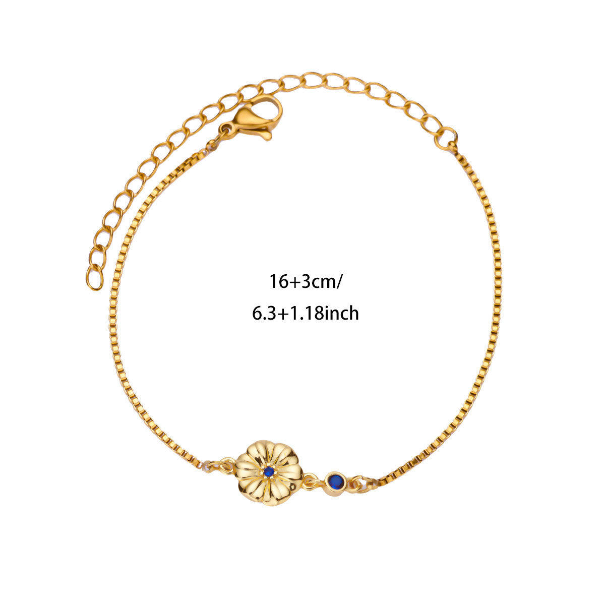 Wholesale Gold-plated December flower bracelet