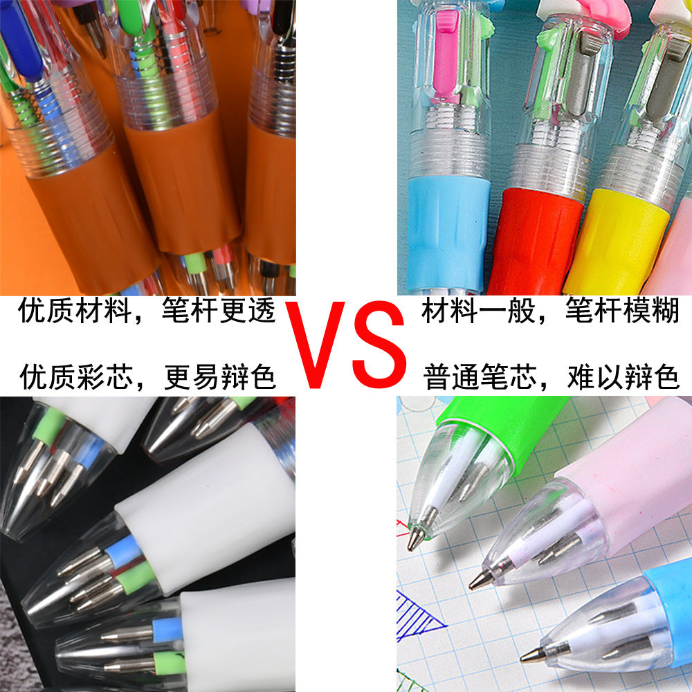Wholesale  Four-Color Ballpoint Pen Cute Cartoon Halloween Color Pen