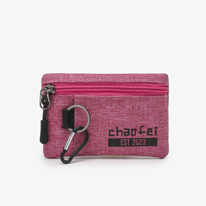 Wholesale Oxford Cloth Coin Purse Waterproof Portable Coin Bag Keychain Lanyard Keychain ACC-KC-YingLi002
