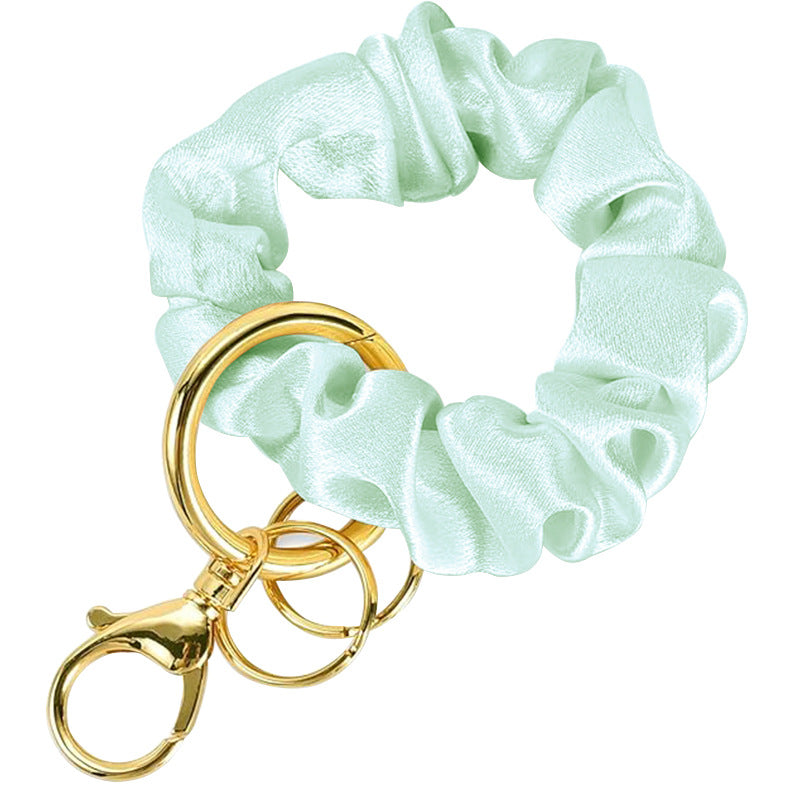 Wholesale Wrist Strap Keychain Hair Ring Pleated Keychains