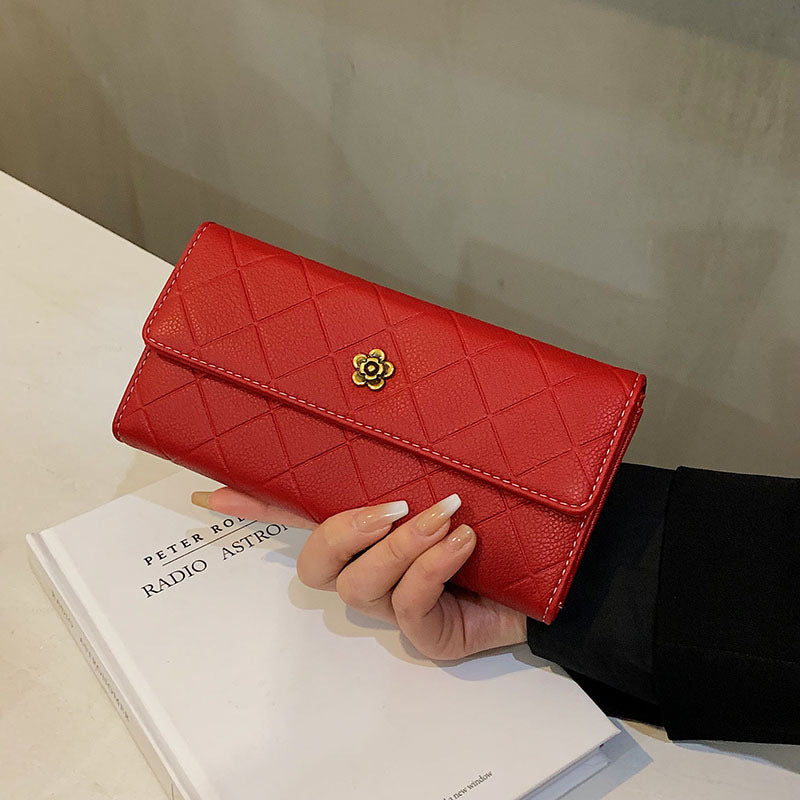 Wholesale Camellia Long Wallet ACC-WT-DuoMe008