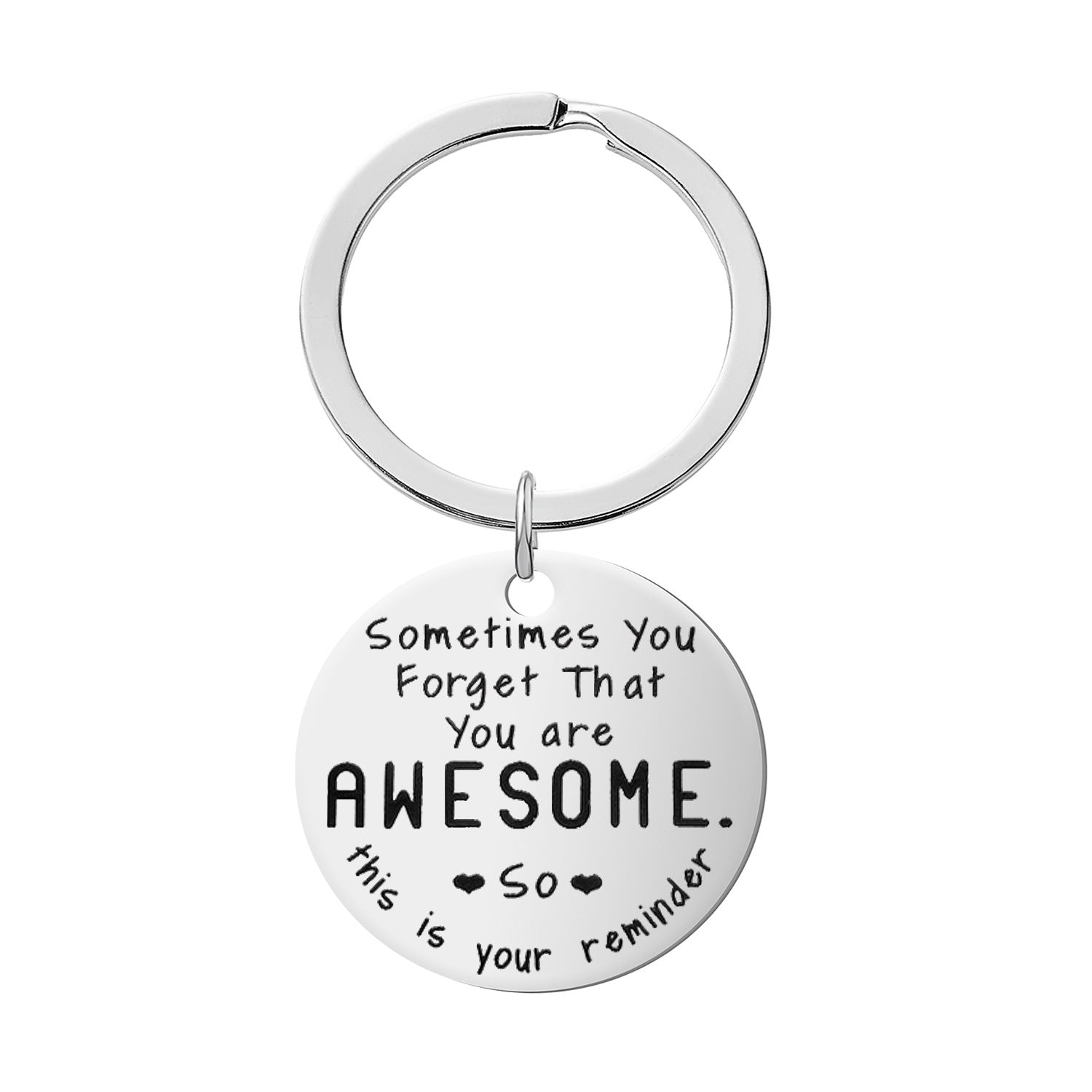 Wholesale TO MY SON / DAUGHTER laser engraved stainless steel keychain