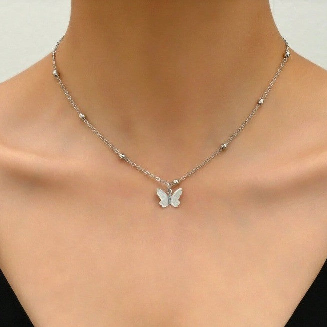 Wholesale Alloy sexy back chain necklace  bow pendant body chain women's long necklace