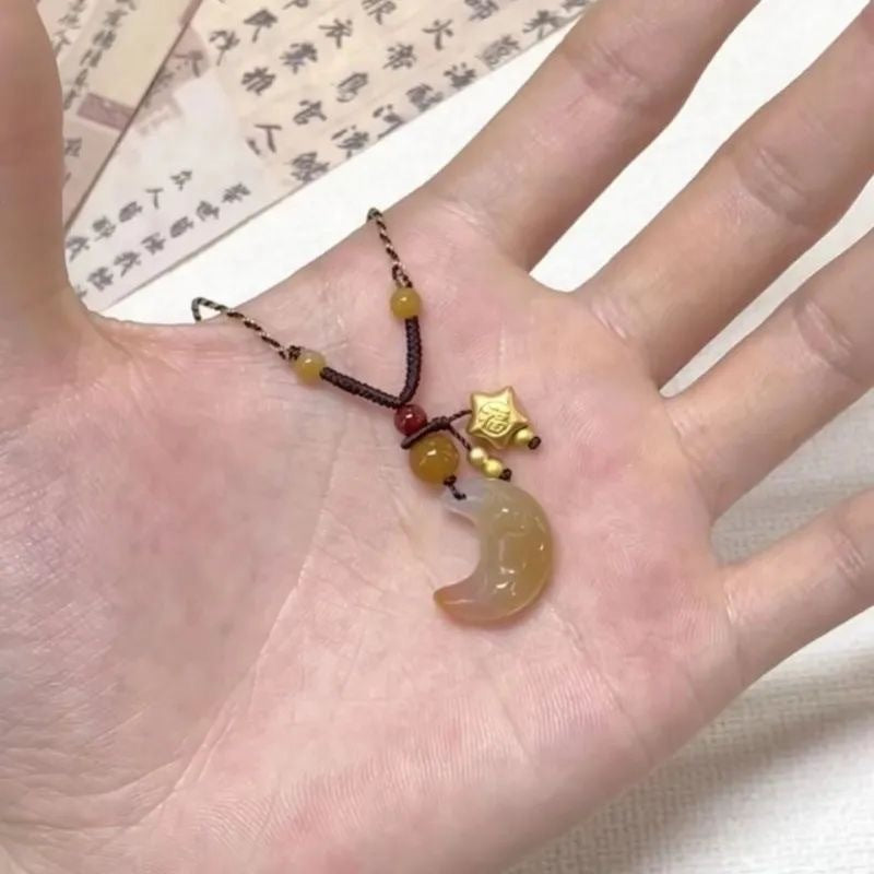 Wholesale  small stars green crystal colorful flowers woven necklace