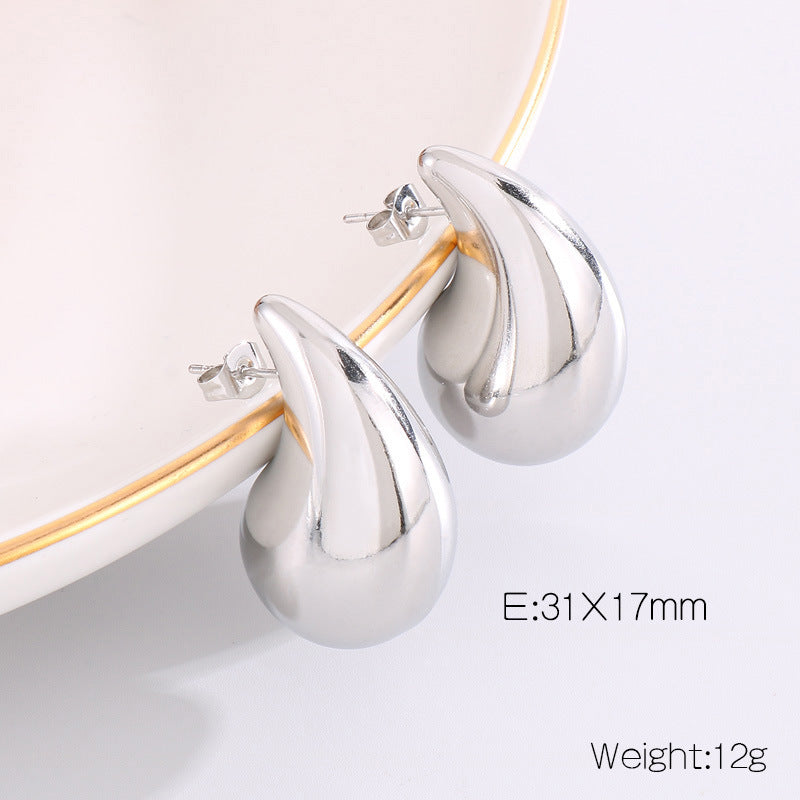 Wholesale Water Drop Earrings Stainless Steel Earrings Hollow Earrings ACC-ES-KaLun003
