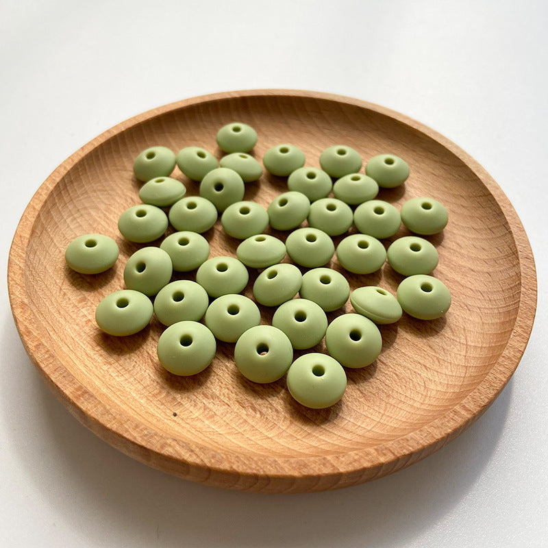 Wholesale 50PCS DIY Abacus Beads Silicone Small Beads 12MM