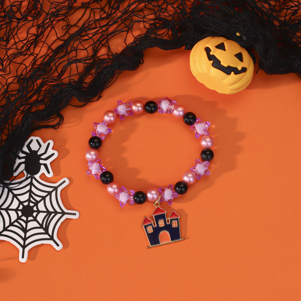 Wholesale  Oil Drop Pendant Evil Pumpkin Ghost Bracelet