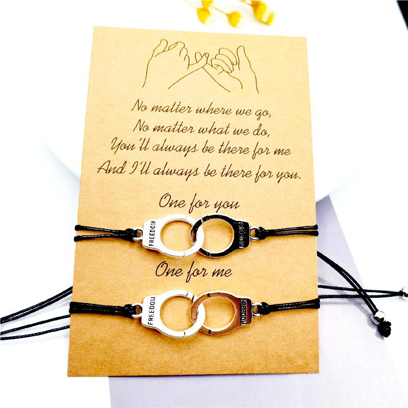 Wholesale  Alloy Sunflower  Woven Card Bracelet