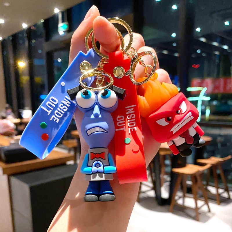 Wholesale Cartoon Doll PVC Soft Keychains Silicone Creative Keychain ACC-KC-XinShu009