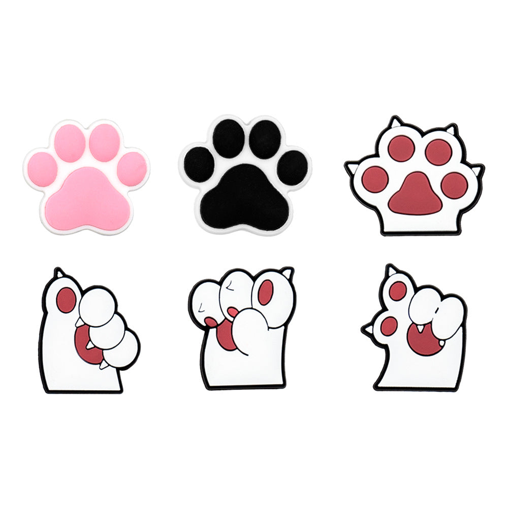 Wholesale 100pcs Random Cat Claw Shoes Accessories Shoes Charms