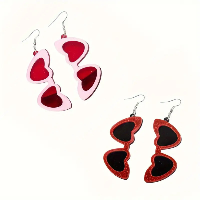 Wholesale  Love Sunglasses Earrings Acrylic Earrings