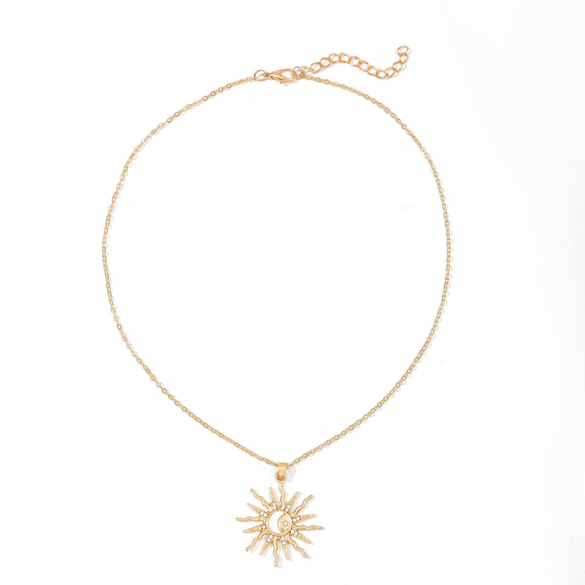 Wholesale  Alloy Moon Pendant  Sun Diamond Necklace Star Necklace