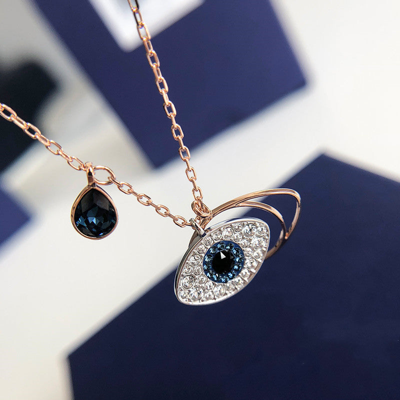 Wholesale Devil's Eye Necklace Female  Crystal Necklaces