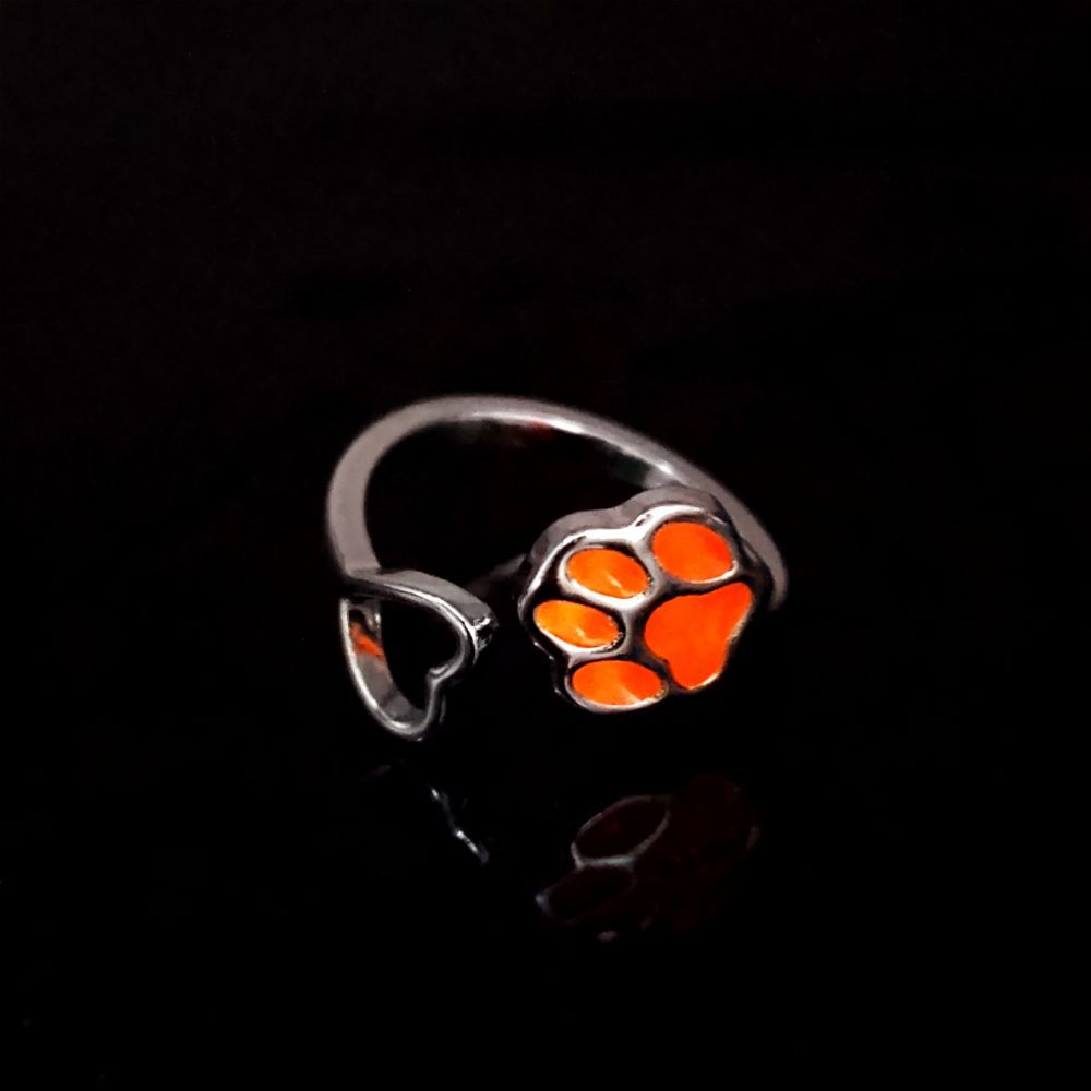 Wholesale Opening non-fading  luminous cat' s claw ring