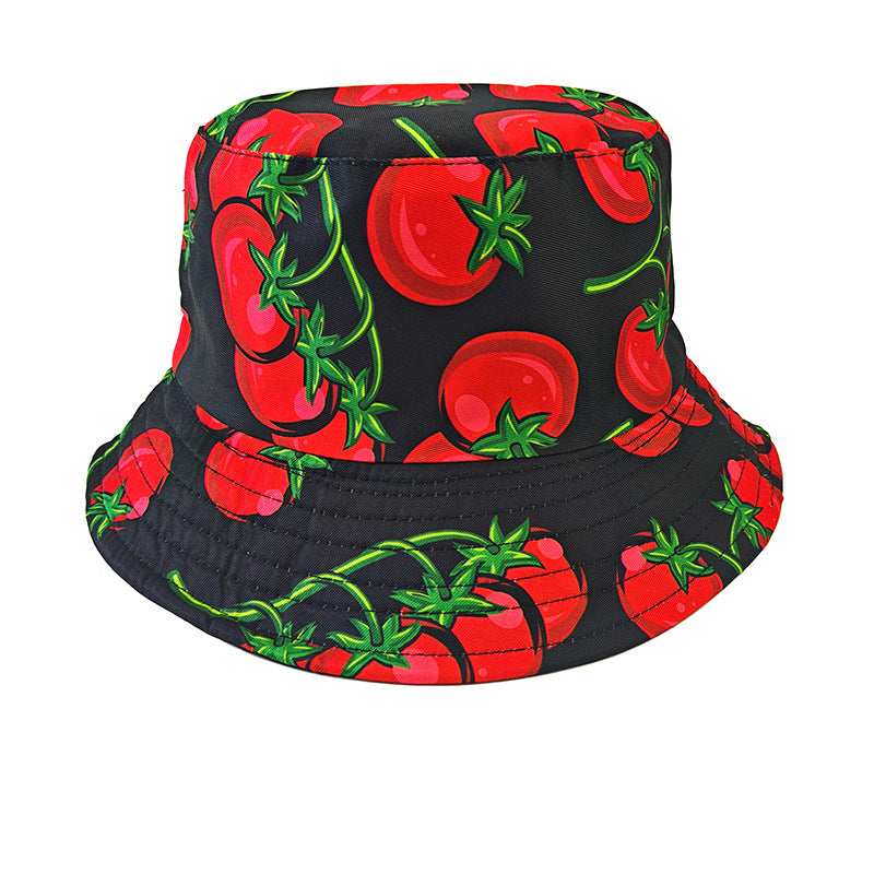 Wholesale Pastoral Print Reversible Bucket Hat,  Wide Brim Sun Protection Fashion Accessory for Outdoor,  Gift Boutique Resale