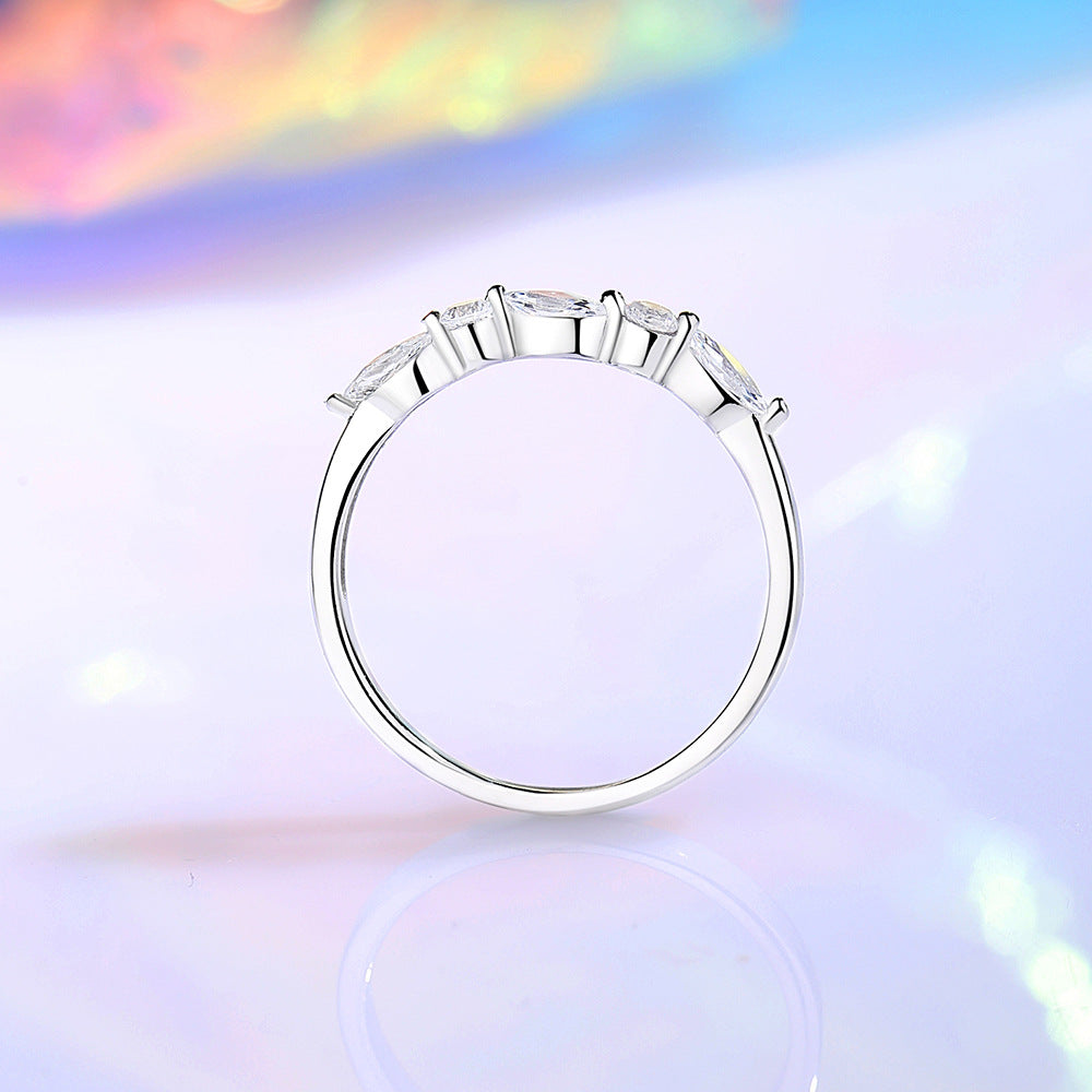 Wholesale S925 Sterling Silver Zirconium Luxury Ring