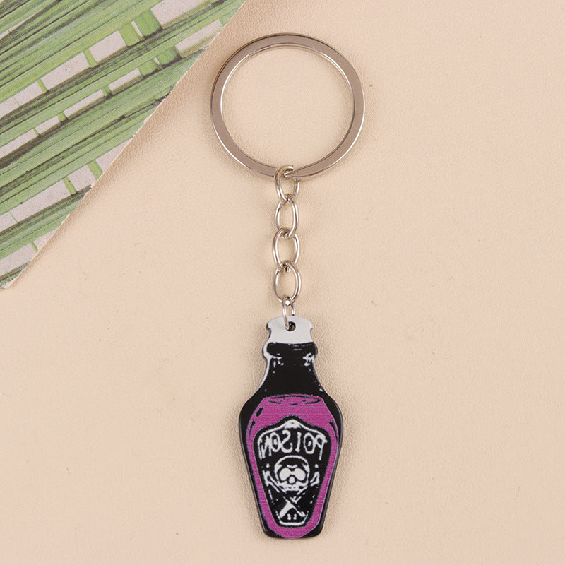 Wholesale Skull Love Claw Breaking Acrylic Keychain