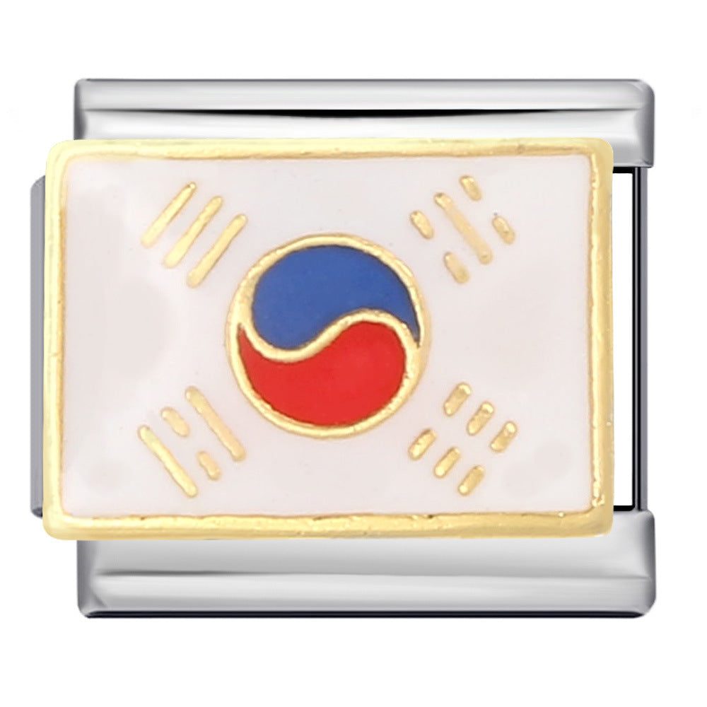 Wholesale Italian Charm Bracelet 9mm DIY Splicing Removable  Stainless Steel Composable Bracelet