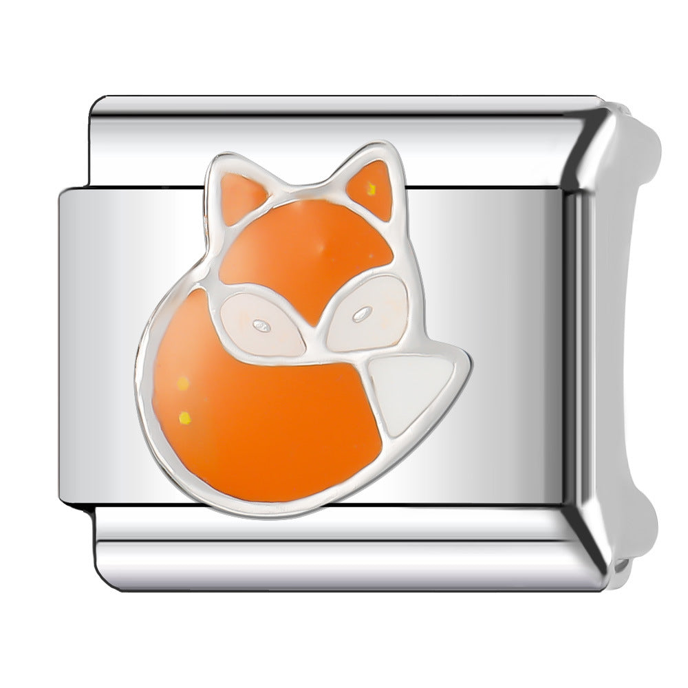 Wholesale Italian Charm Bracelet 9mm DIY Splicing Animal Style Stainless Steel Composable Bracelet