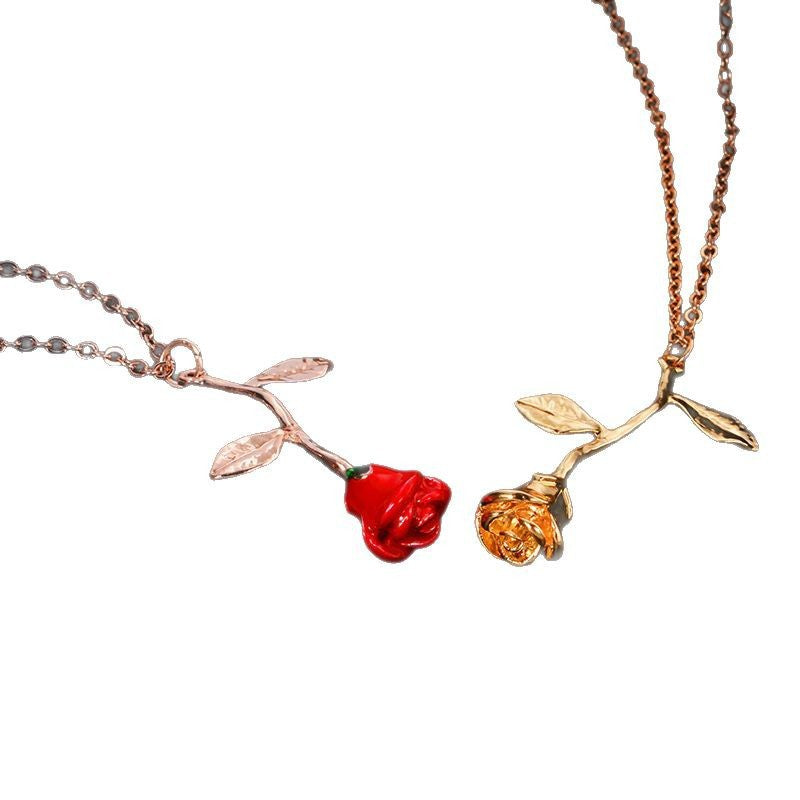 Wholesale  rose pendant necklace