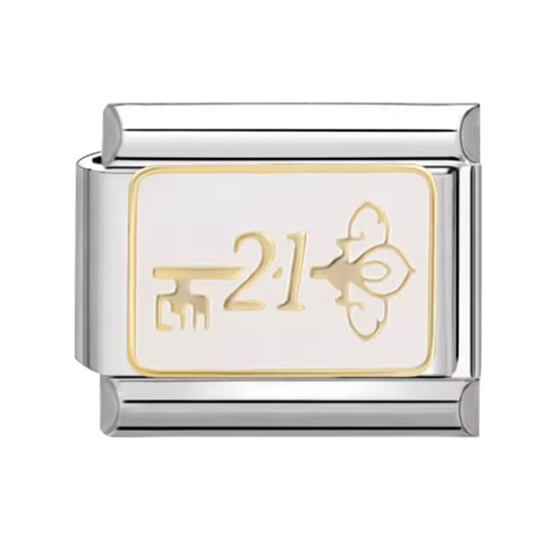 Wholesale  Italian Charm Bracelet 9mm DIY Classic Cartoon Creative Stainless Steel Composable Bracelet