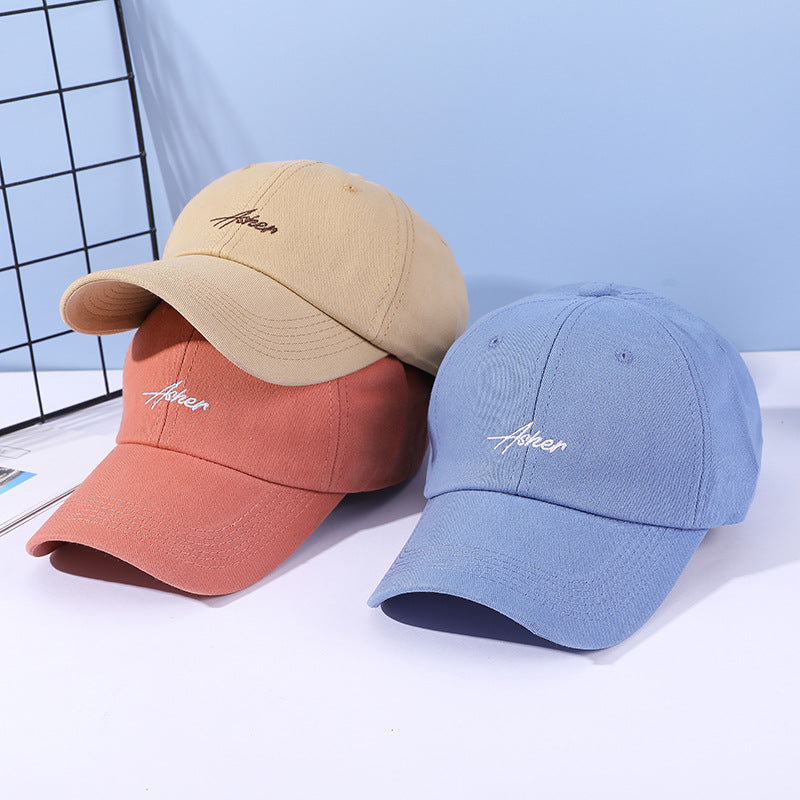 Wholesale Embroidered letters solid color baseball cap