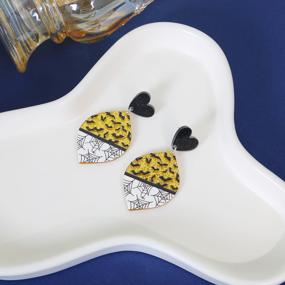 Wholesale Ghost Halloween Acrylic Earrings ACC-ES-MDD034
