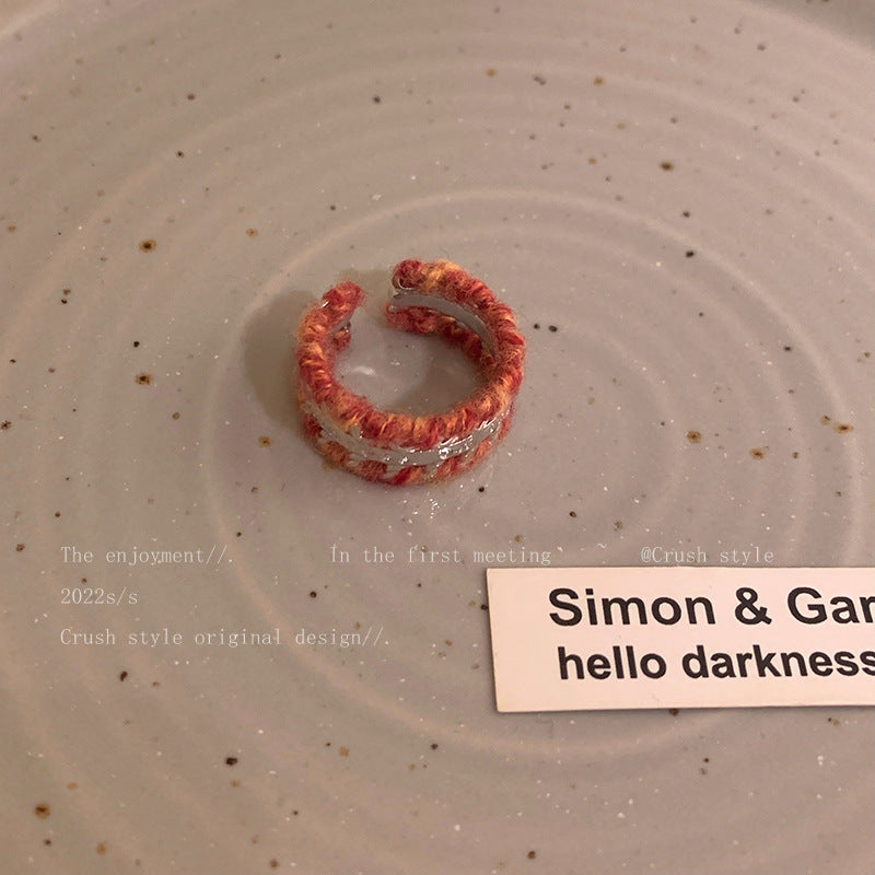 Wholesale Love zircon plush open ring