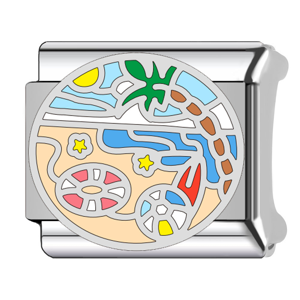 Wholesale  Italian Charm Bracelet 9mm DIY  Cartoon   Creative Stainless Steel Composable Bracelet