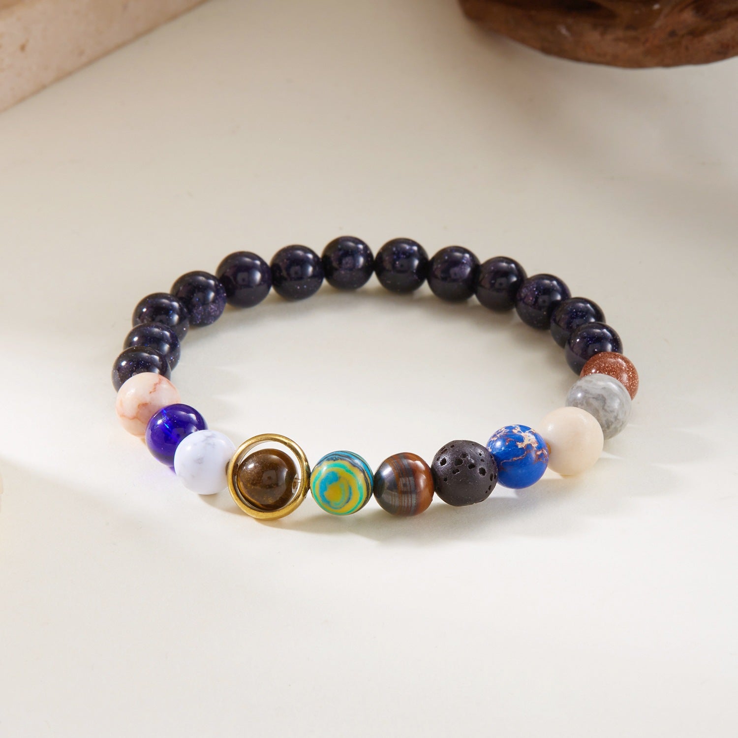 Wholesale Zodiac Planet Bracelet For Couples Handmade Natural Stone Universe Design Fashion Jewelry Accessory Travel Souvenir Gift